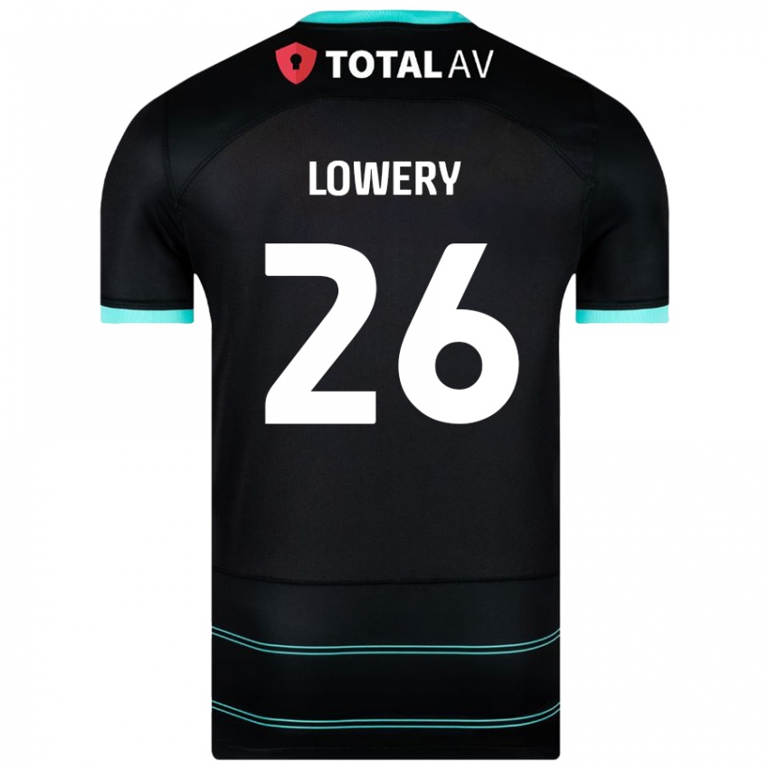 Femme Maillot Tom Lowery #26 Noir Tenues Extérieur 2024/25 T-Shirt Belgique