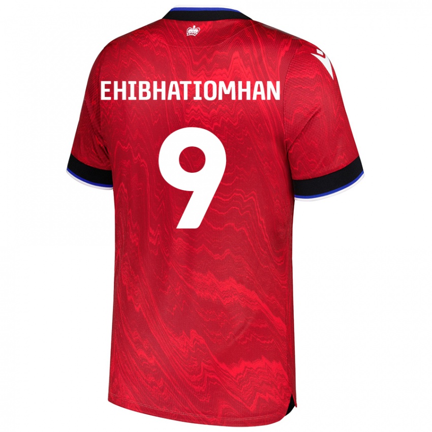 Dames Kelvin Ehibhatiomhan #9 Rood Zwart Uitshirt Uittenue 2024/25 T-Shirt België