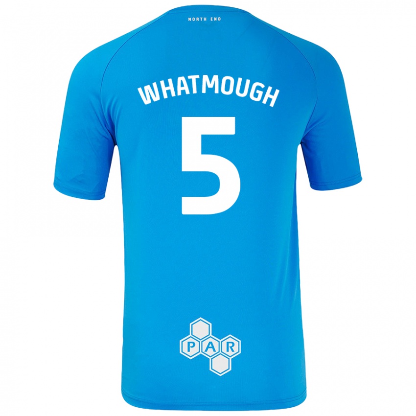 Femme Maillot Jack Whatmough #5 Bleu Ciel Tenues Extérieur 2024/25 T-Shirt Belgique