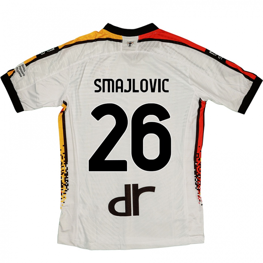 Dames Zinedin Smajlovic #26 Wit Zwart Uitshirt Uittenue 2024/25 T-Shirt België