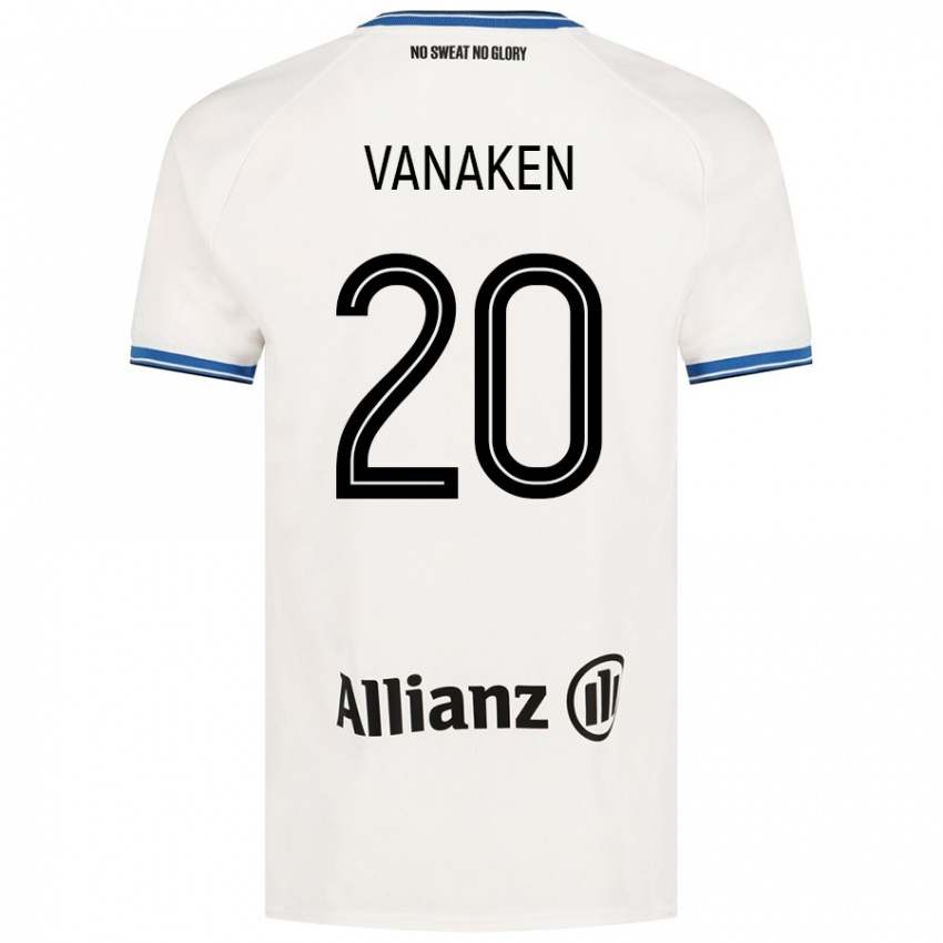 Femme Maillot Hans Vanaken #20 Blanc Tenues Extérieur 2024/25 T-Shirt Belgique