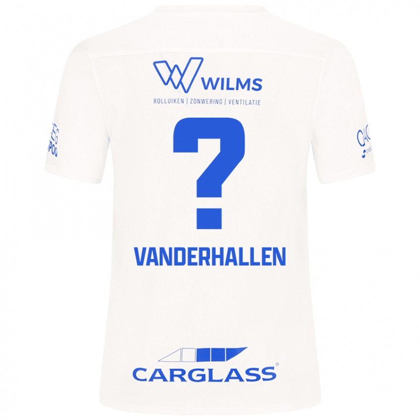 Femme Maillot Yari Vanderhallen #0 Blanc Tenues Extérieur 2024/25 T-Shirt Belgique