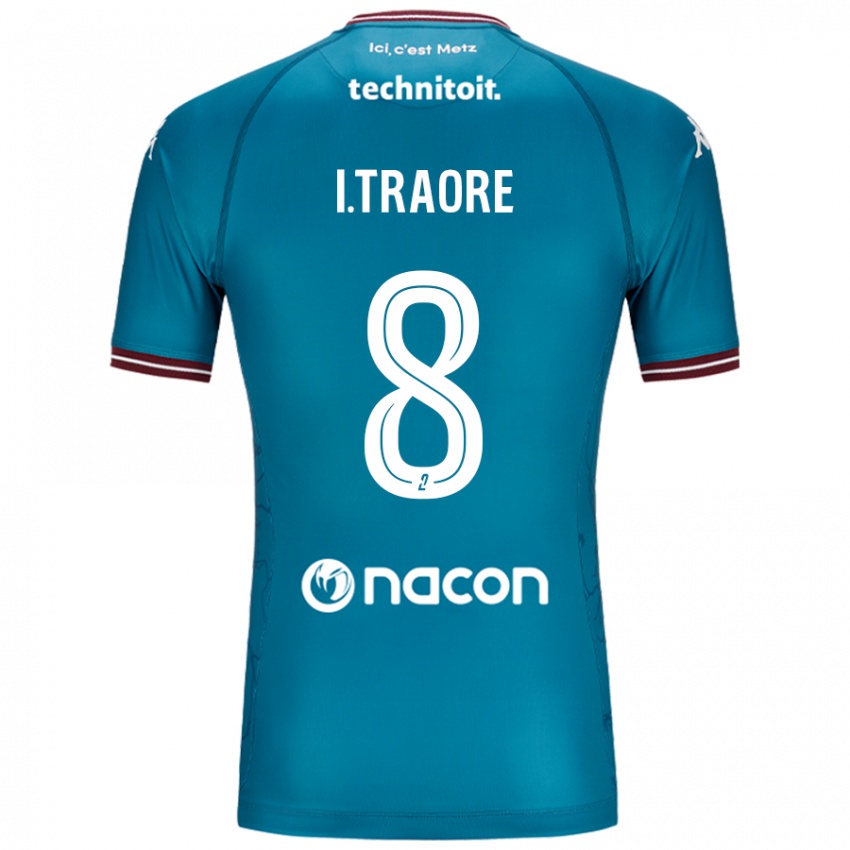 Dames Ismaël Traoré #8 Blauw Petrol Uitshirt Uittenue 2024/25 T-Shirt België