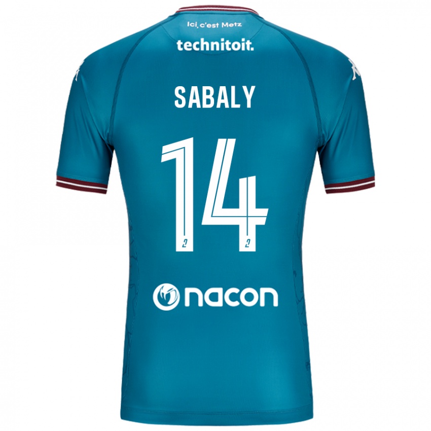 Dames Cheikh Sabaly #14 Blauw Petrol Uitshirt Uittenue 2024/25 T-Shirt België