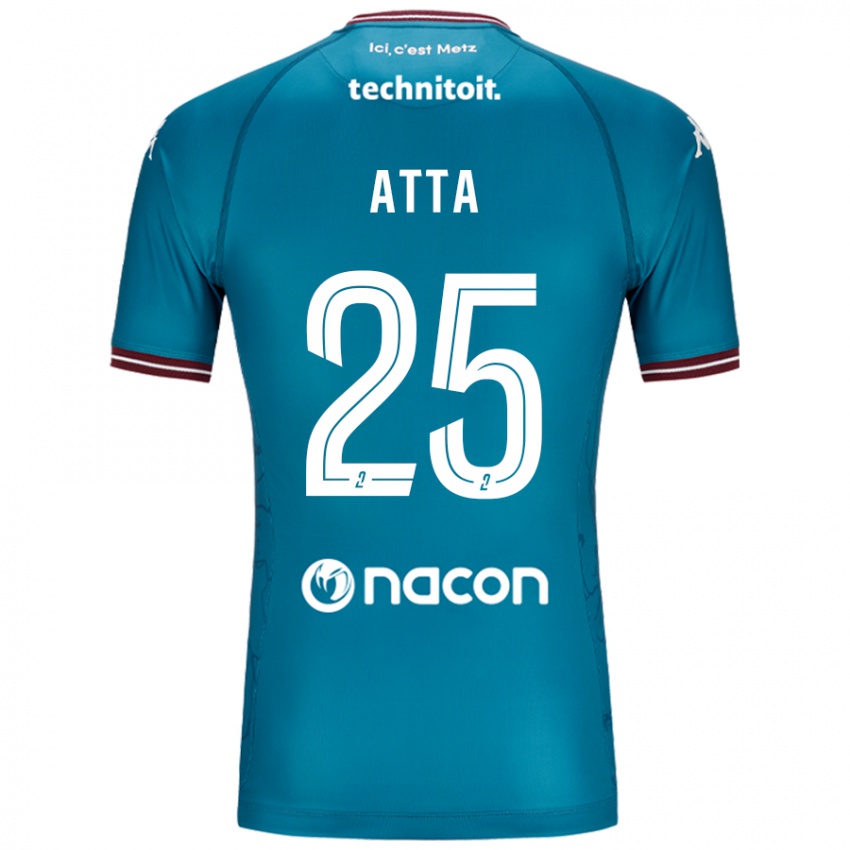 Dames Arthur Atta #25 Blauw Petrol Uitshirt Uittenue 2024/25 T-Shirt België