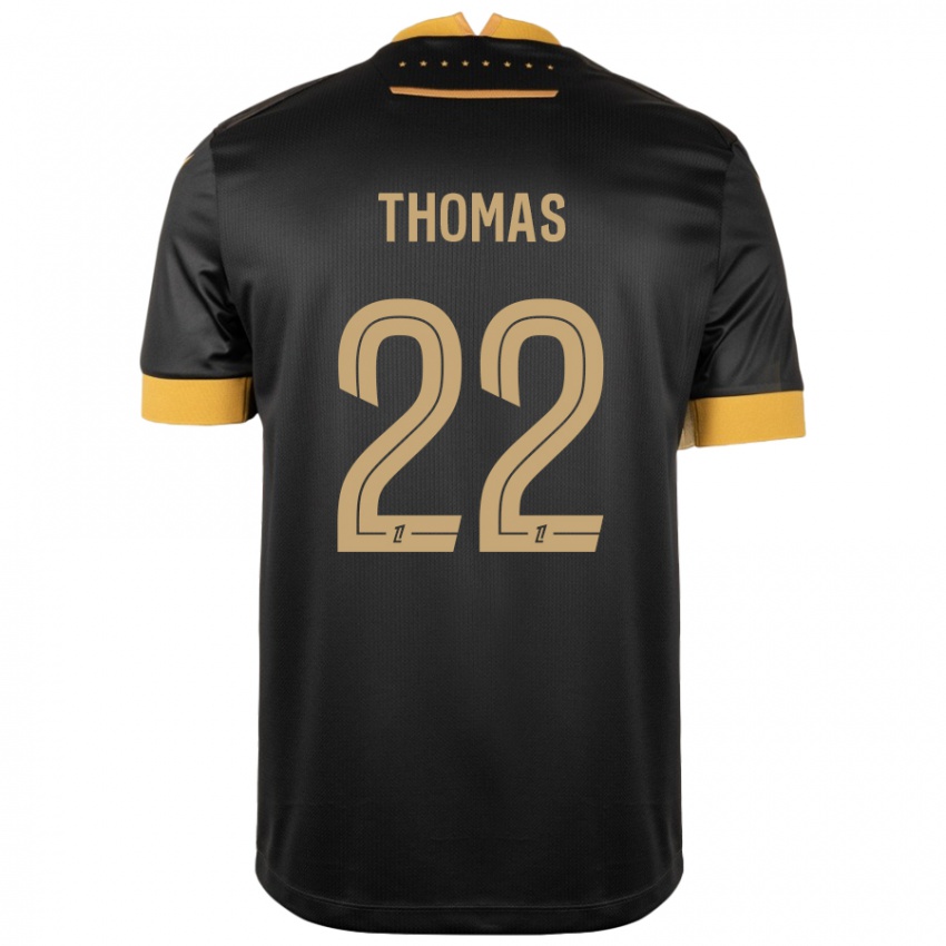 Dames Sorba Thomas #22 Zwart Bruin Uitshirt Uittenue 2024/25 T-Shirt België