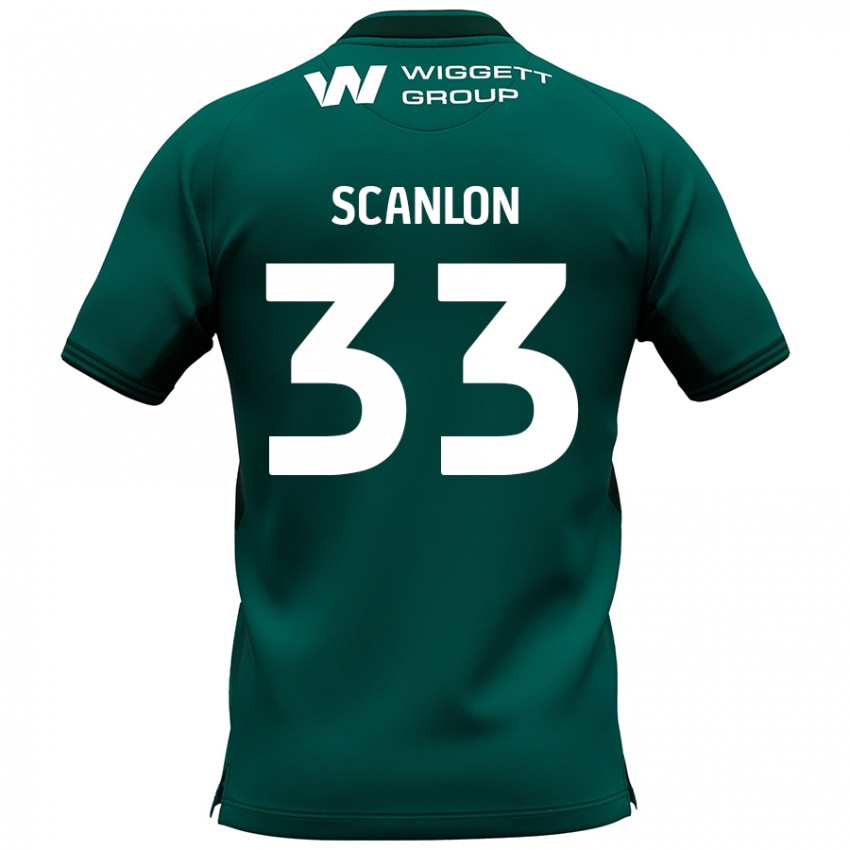 Kinderen Calum Scanlon #33 Groen Uitshirt Uittenue 2024/25 T-Shirt België