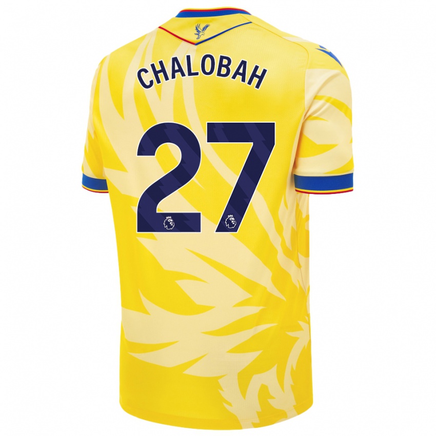 Kinder Trevoh Chalobah #27 Gelb Auswärtstrikot Trikot 2024/25 T-Shirt Belgien