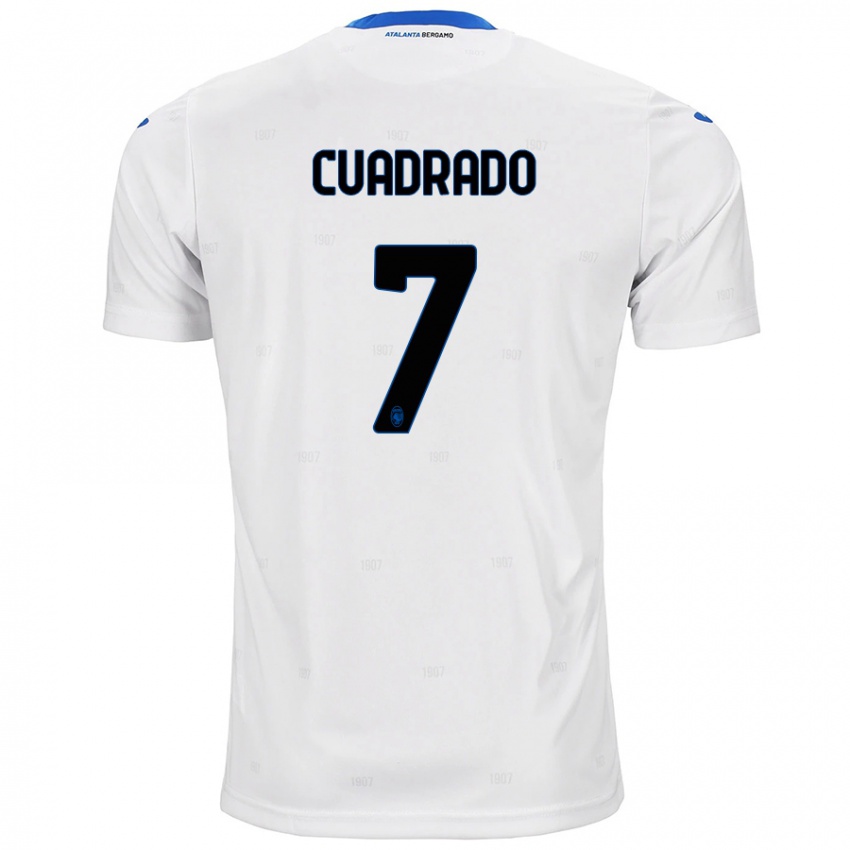 Kinderen Juan Cuadrado #7 Wit Uitshirt Uittenue 2024/25 T-Shirt België