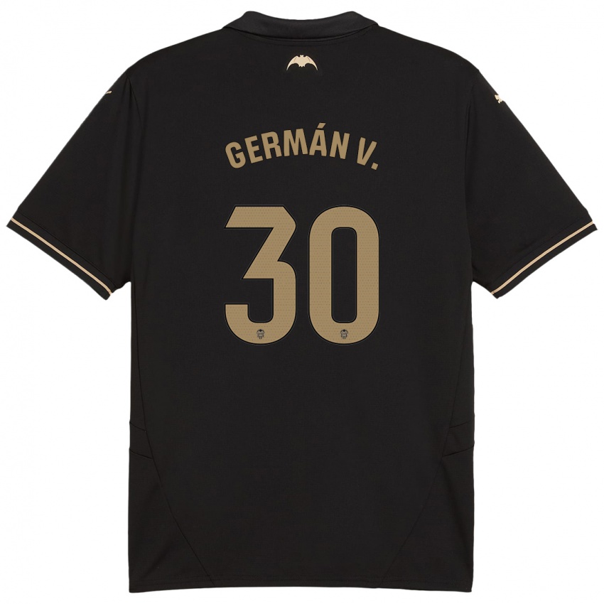 Kinder German Valera #30 Schwarz Auswärtstrikot Trikot 2024/25 T-Shirt Belgien