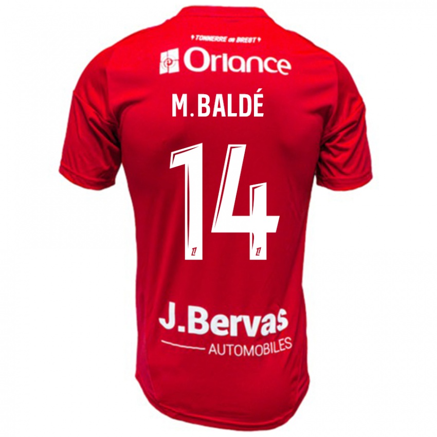 Kinderen Mama Baldé #14 Rood Wit Thuisshirt Thuistenue 2024/25 T-Shirt België