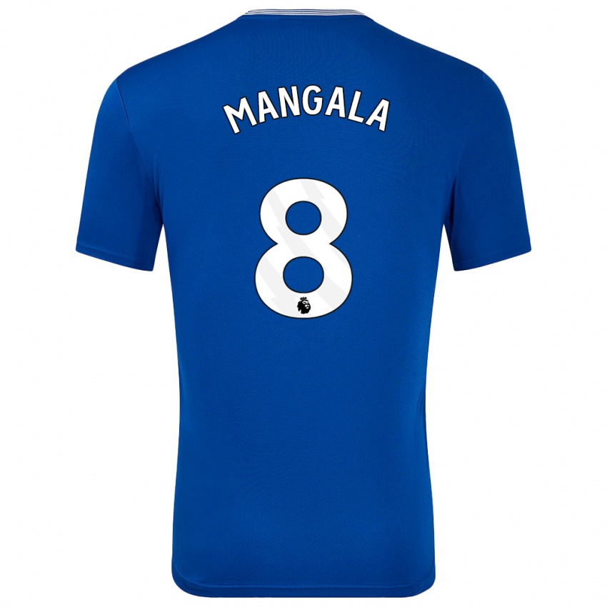 Kinder Orel Mangala #8 Blau Mit Heimtrikot Trikot 2024/25 T-Shirt Belgien