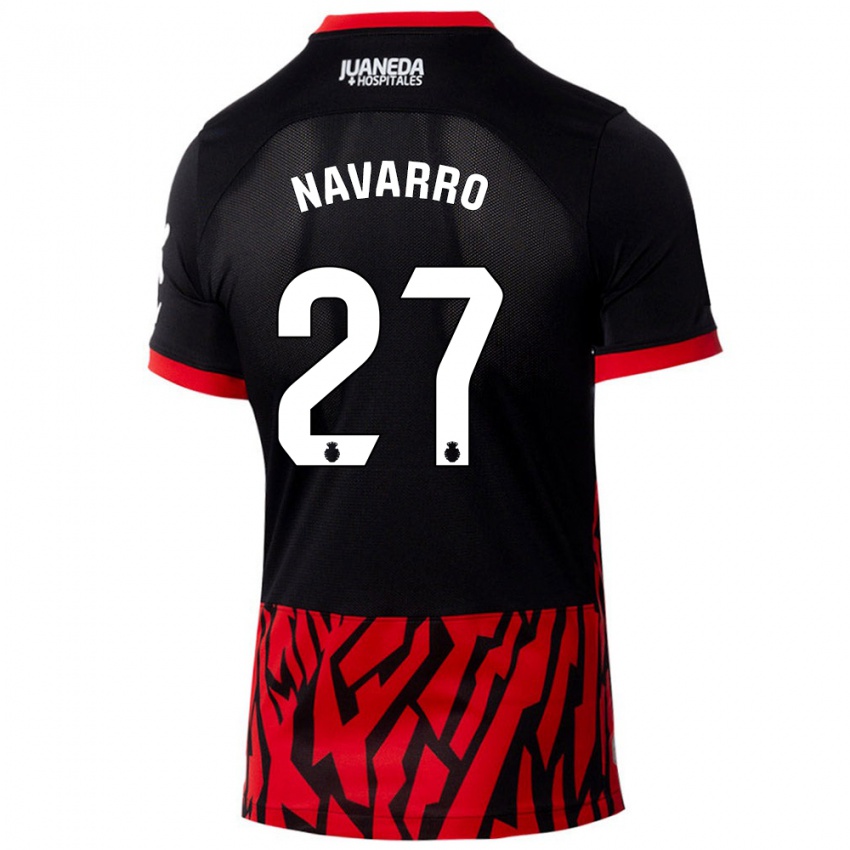 Kinderen Robert Navarro #27 Zwart Rood Thuisshirt Thuistenue 2024/25 T-Shirt België