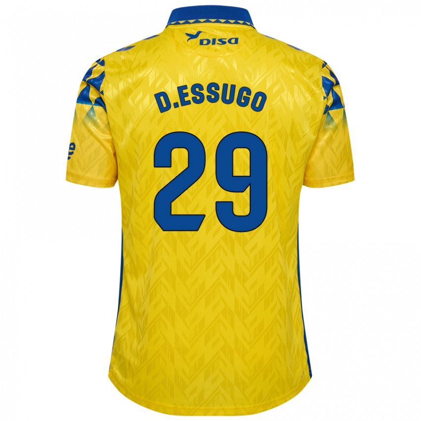 Kinderen Dário Essugo #29 Geel Blauw Thuisshirt Thuistenue 2024/25 T-Shirt België