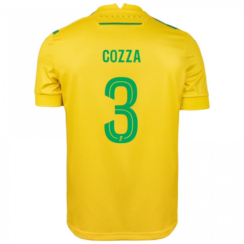 Kinderen Nicolas Cozza #3 Geel Groen Thuisshirt Thuistenue 2024/25 T-Shirt België