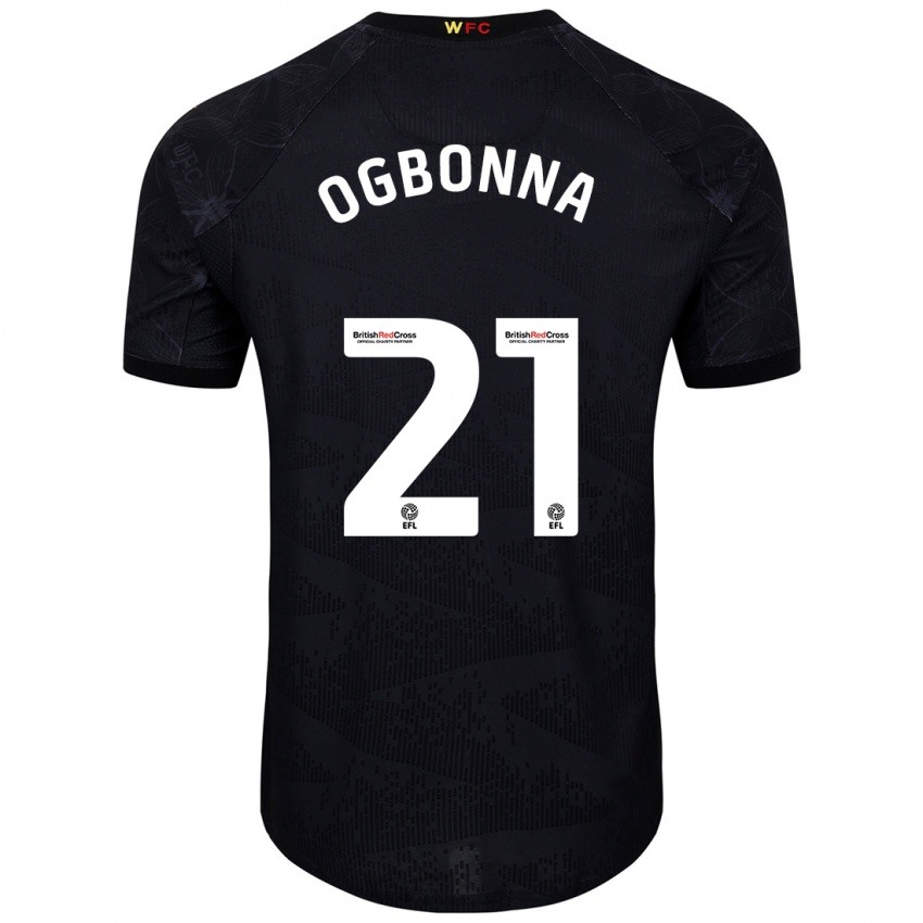 Enfant Maillot Angelo Ogbonna #21 Noir Blanc Tenues Extérieur 2024/25 T-Shirt Belgique