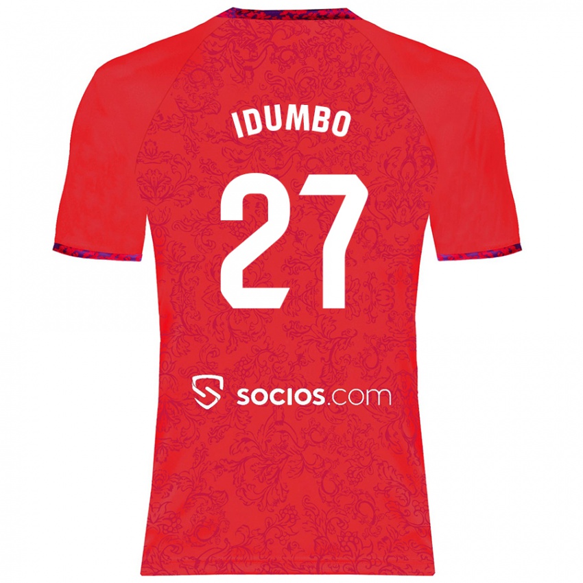 Kinder Stanis Idumbo Muzambo #27 Rot Auswärtstrikot Trikot 2024/25 T-Shirt Belgien