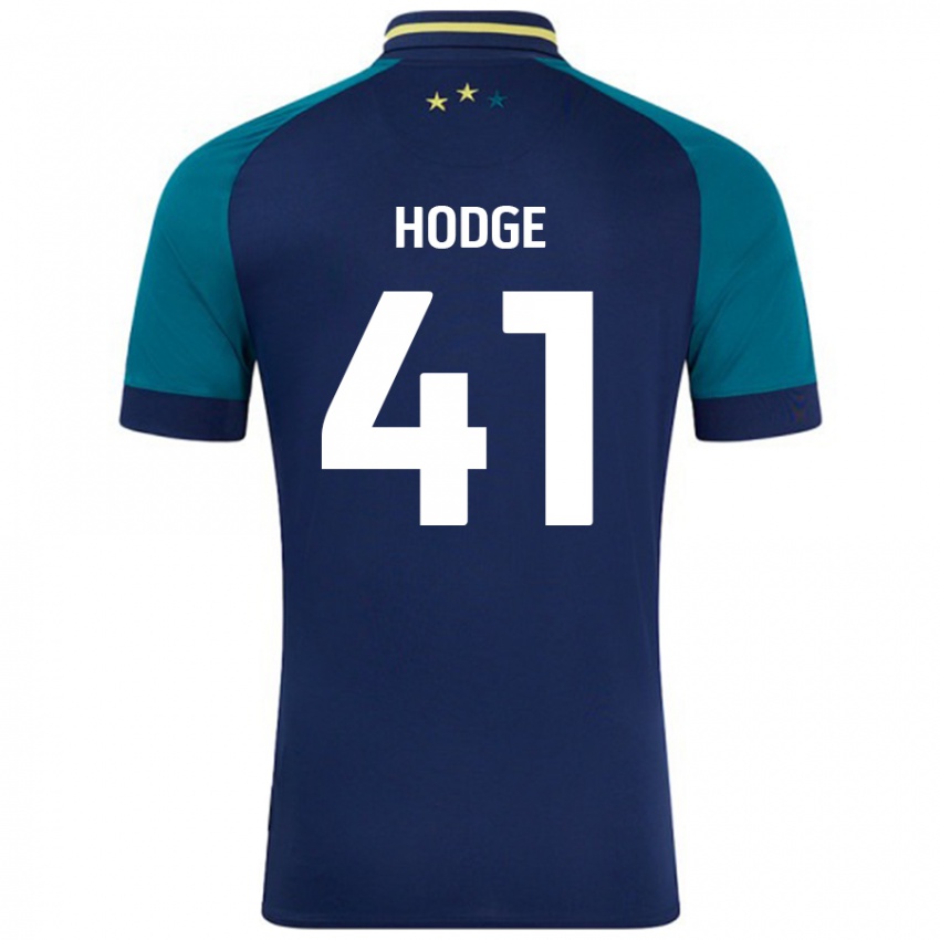 Kinderen Joe Hodge #41 Marineblauw Donkergroen Uitshirt Uittenue 2024/25 T-Shirt België