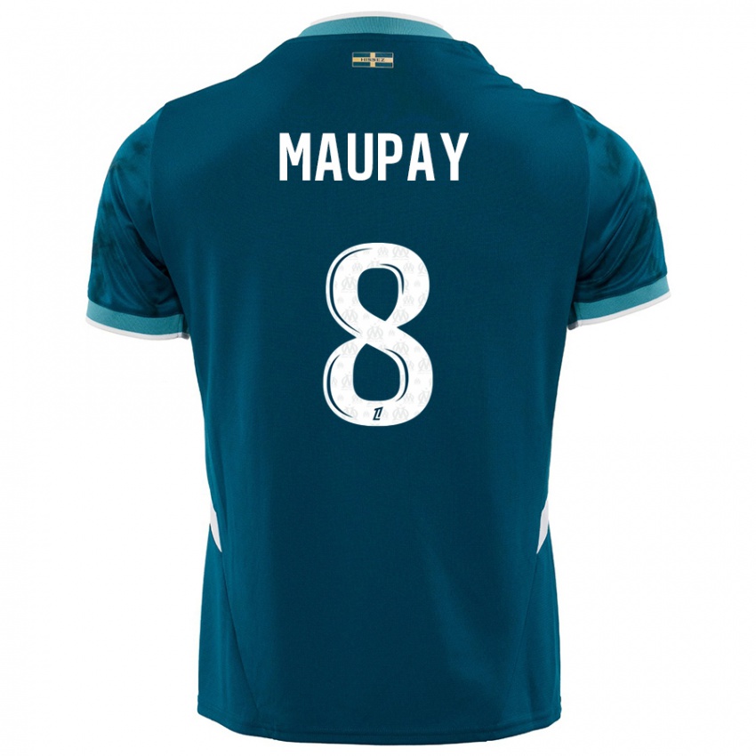 Kinderen Neal Maupay #8 Turkoois Blauw Uitshirt Uittenue 2024/25 T-Shirt België