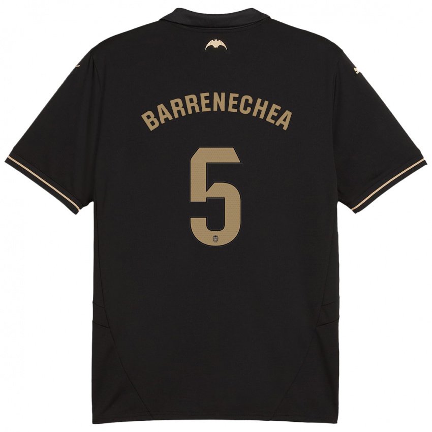 Kinderen Enzo Barrenechea #5 Zwart Uitshirt Uittenue 2024/25 T-Shirt België