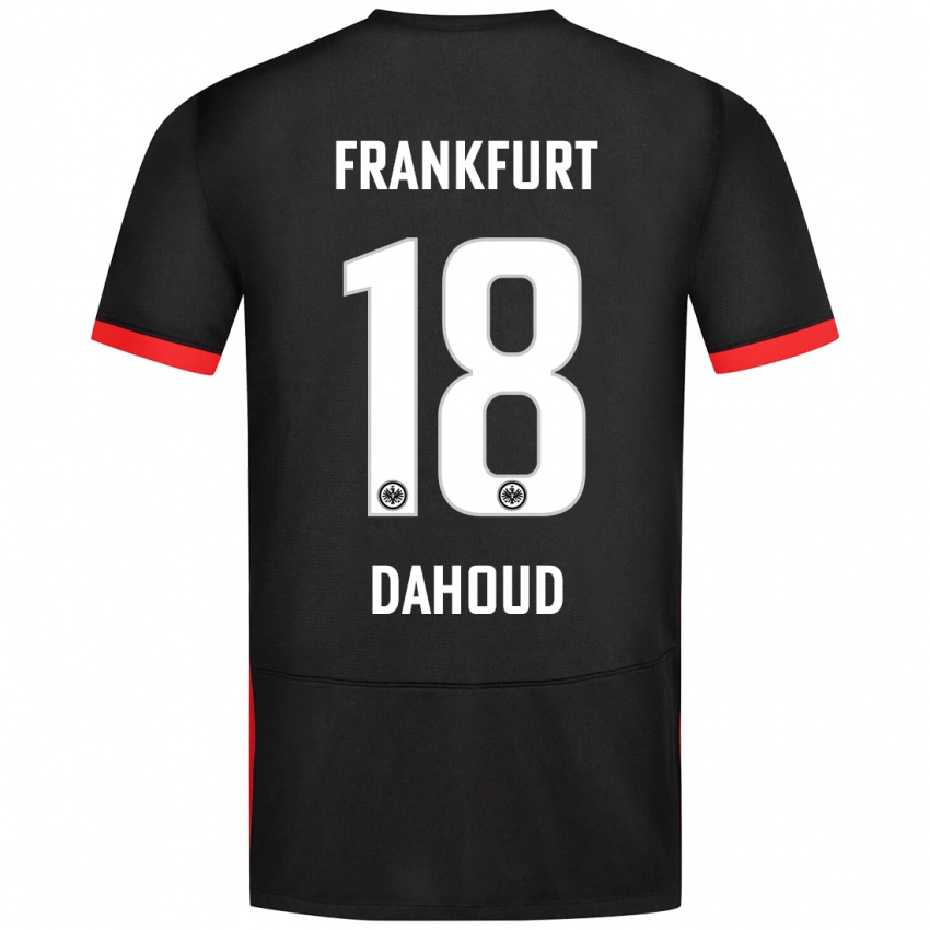 Kinder Mahmoud Dahoud #18 Schwarz Auswärtstrikot Trikot 2024/25 T-Shirt Belgien