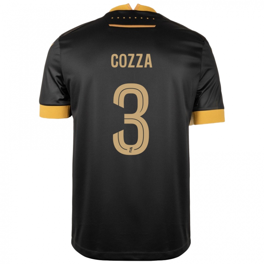 Kinderen Nicolas Cozza #3 Zwart Bruin Uitshirt Uittenue 2024/25 T-Shirt België