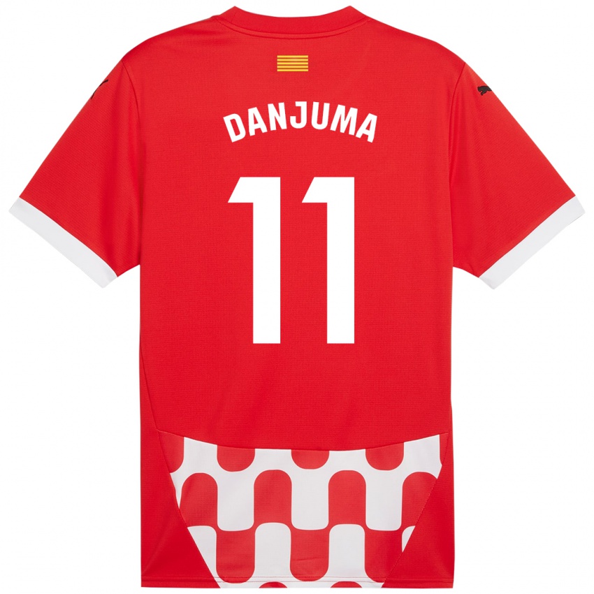 Kinder Arnaut Danjuma #11 Rot Weiß Heimtrikot Trikot 2024/25 T-Shirt Belgien