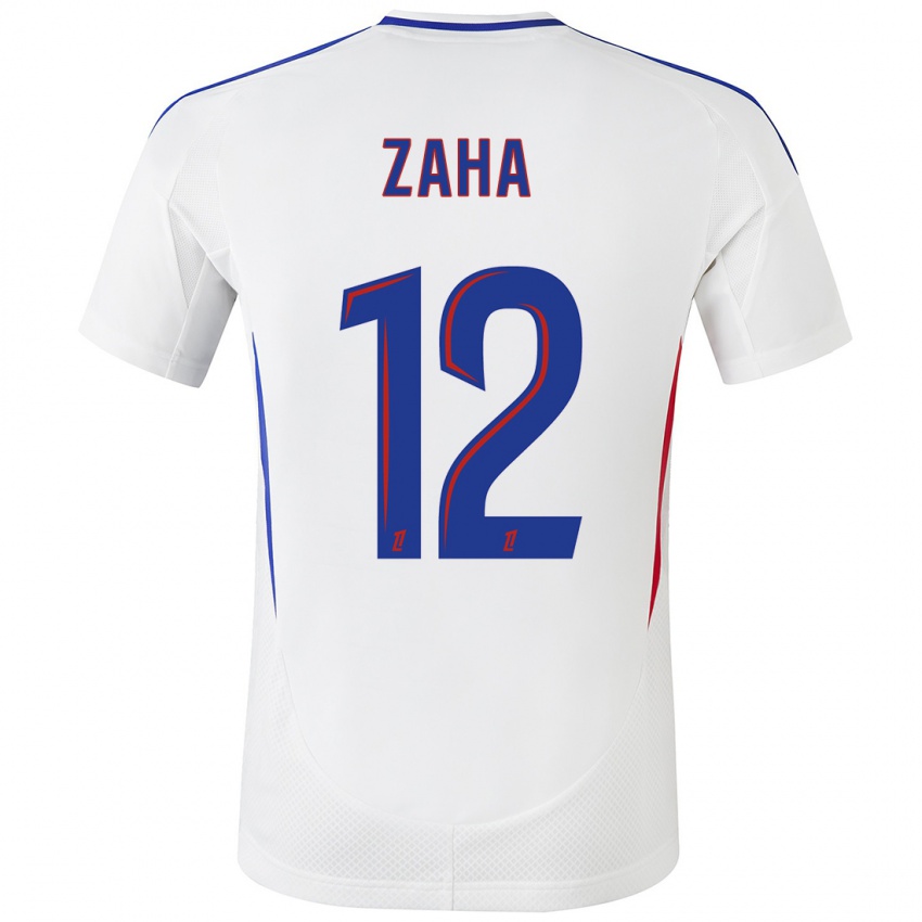 Kinderen Wilfried Zaha #12 Wit Blauw Thuisshirt Thuistenue 2024/25 T-Shirt België