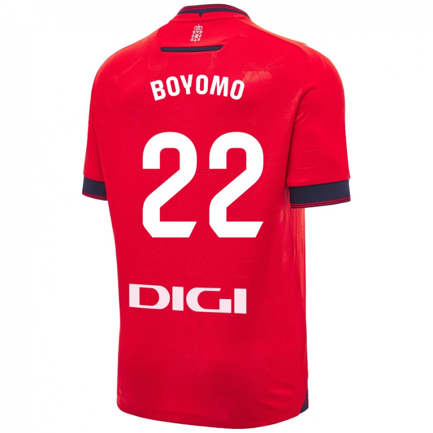 Kinder Enzo Boyomo #22 Rot Weiß Heimtrikot Trikot 2024/25 T-Shirt Belgien