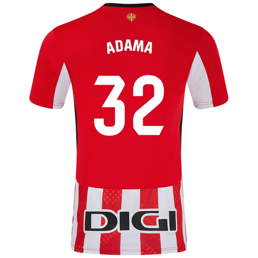 Kinder Adama Boiro #32 Rot Weiß Heimtrikot Trikot 2024/25 T-Shirt Belgien