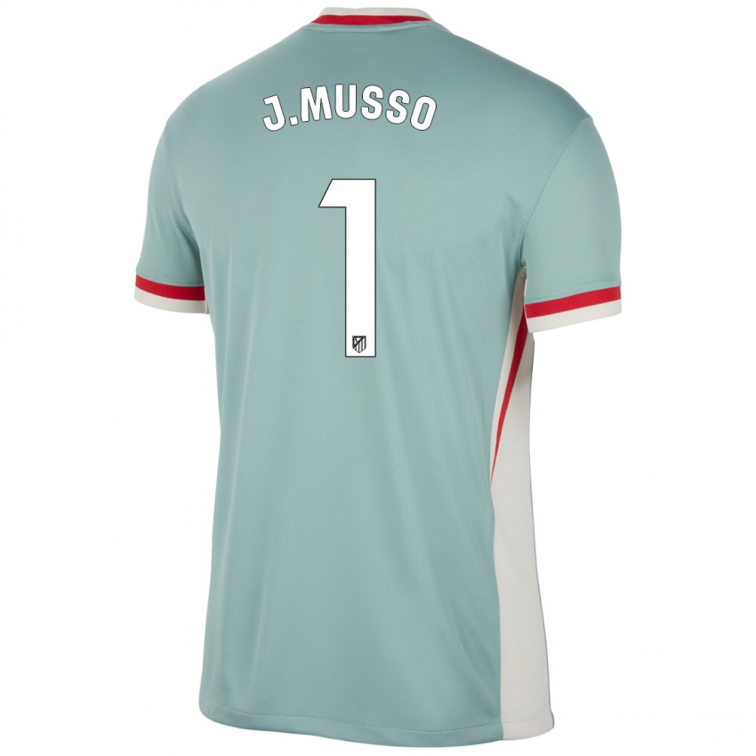 Kinder Juan Musso #1 Hellbeige Blau Auswärtstrikot Trikot 2024/25 T-Shirt Belgien