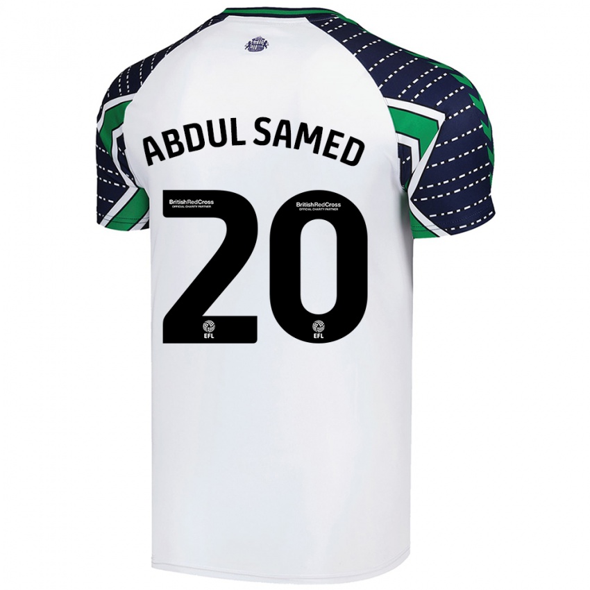 Kinder Salis Abdul Samed #20 Weiß Auswärtstrikot Trikot 2024/25 T-Shirt Belgien