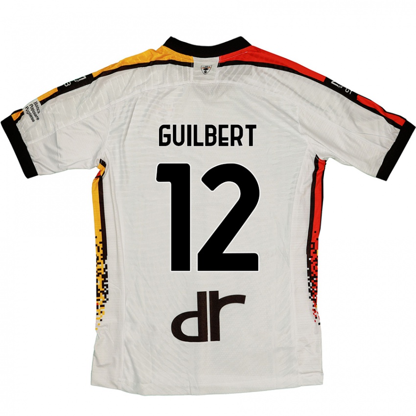 Kinderen Frédéric Guilbert #12 Wit Zwart Uitshirt Uittenue 2024/25 T-Shirt België