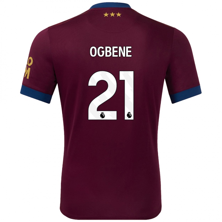 Kinderen Chiedozie Ogbene #21 Bruin Uitshirt Uittenue 2024/25 T-Shirt België