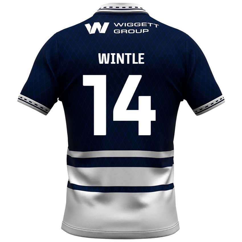 Kinderen Ryan Wintle #14 Marineblauw Wit Thuisshirt Thuistenue 2024/25 T-Shirt België