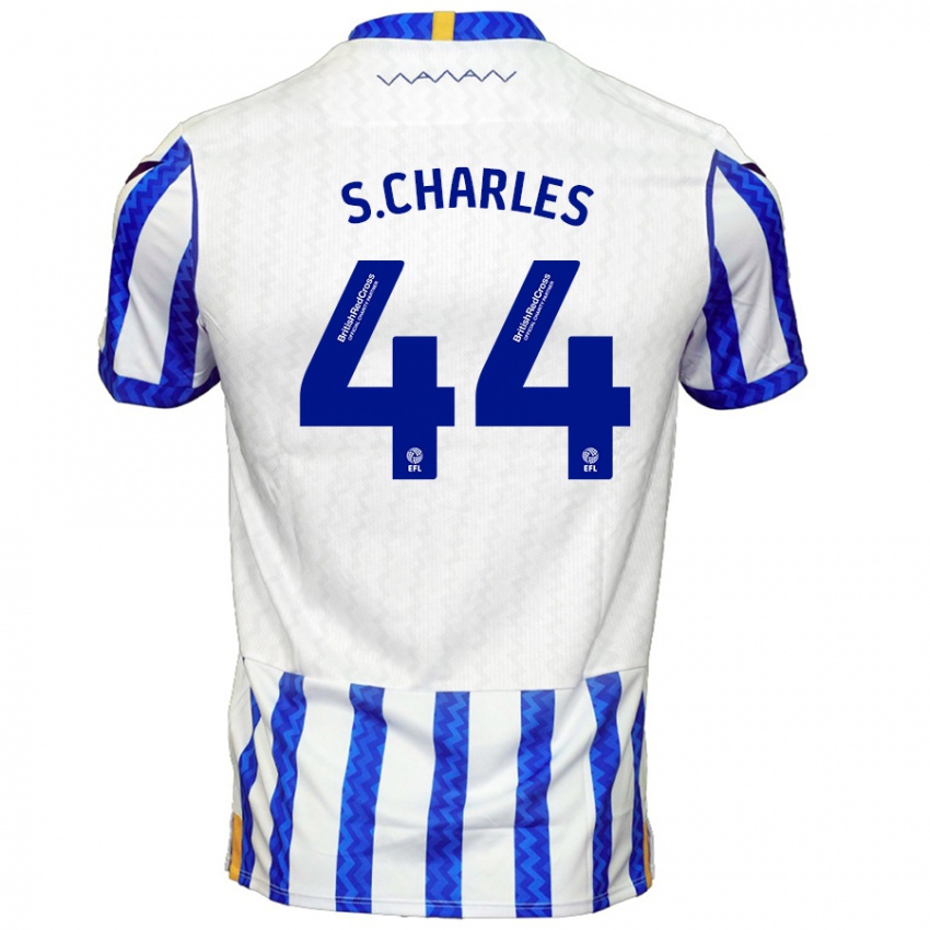 Kinderen Shea Charles #44 Blauw Wit Thuisshirt Thuistenue 2024/25 T-Shirt België