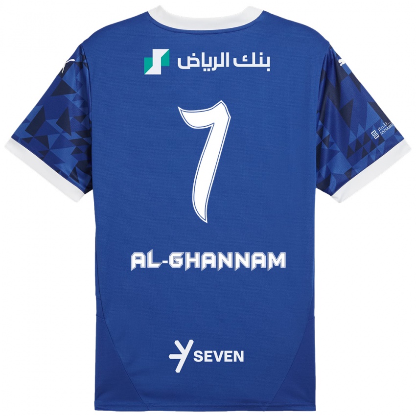 Kinderen Khalid Al-Ghannam #7 Donkerblauw Wit Thuisshirt Thuistenue 2024/25 T-Shirt België