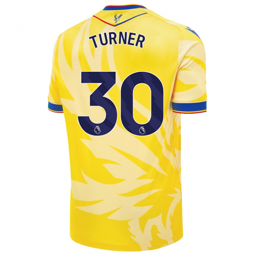 Kinder Matt Turner #30 Gelb Auswärtstrikot Trikot 2024/25 T-Shirt Belgien