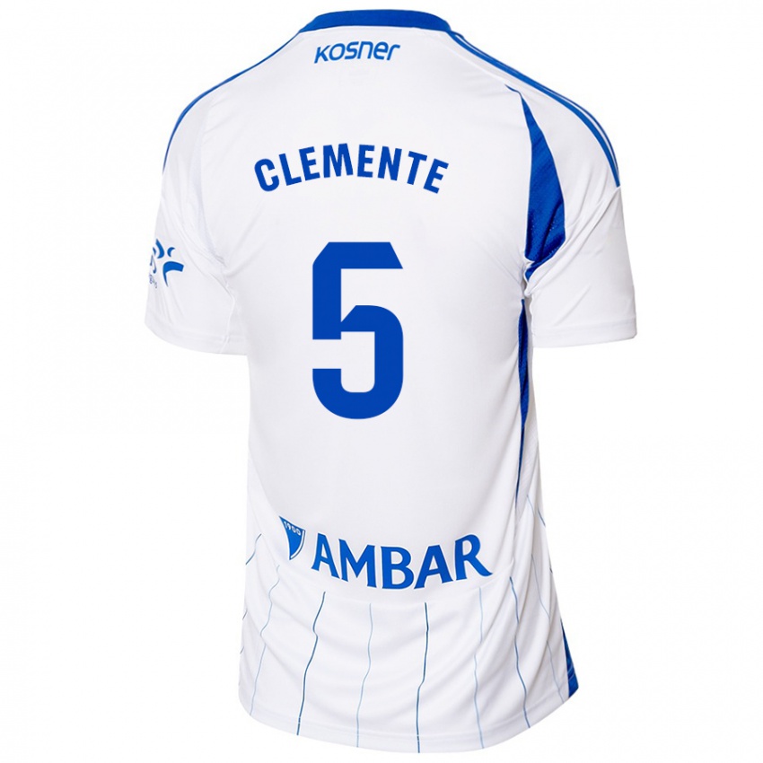 Kinder Enrique Clemente #5 Rot Weiß Heimtrikot Trikot 2024/25 T-Shirt Belgien