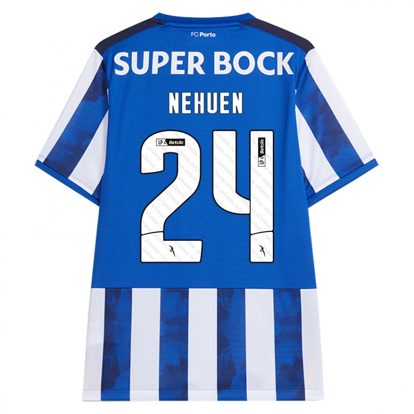 Kinderen Nehuén Pérez #24 Blauw Wit Thuisshirt Thuistenue 2024/25 T-Shirt België