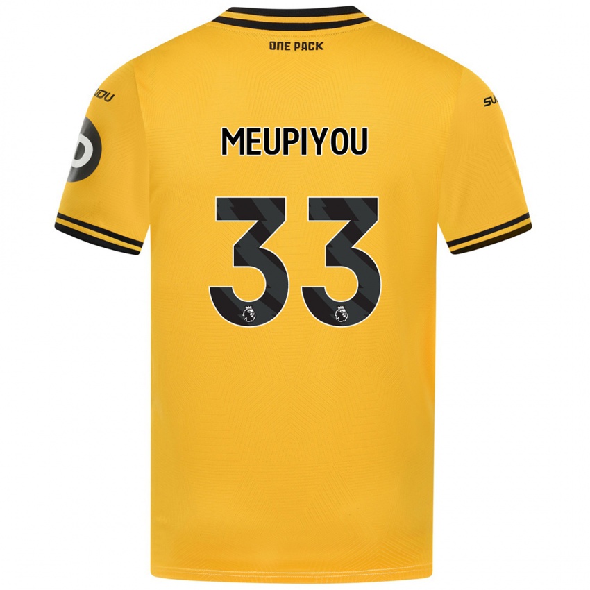 Kinderen Bastien Meupiyou #33 Geel Thuisshirt Thuistenue 2024/25 T-Shirt België