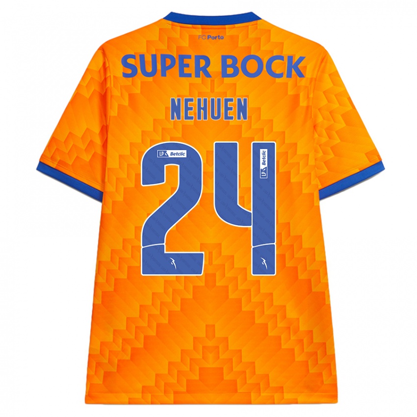 Kinderen Nehuén Pérez #24 Oranje Uitshirt Uittenue 2024/25 T-Shirt België