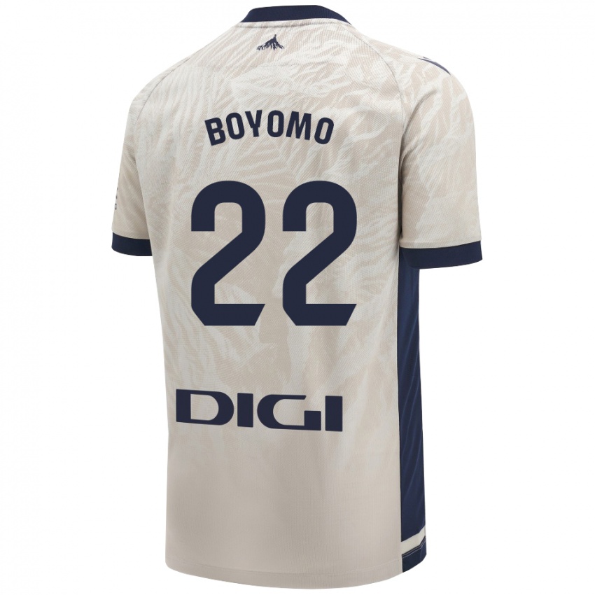 Heren Enzo Boyomo #22 Lichtgrijs Uitshirt Uittenue 2024/25 T-Shirt België