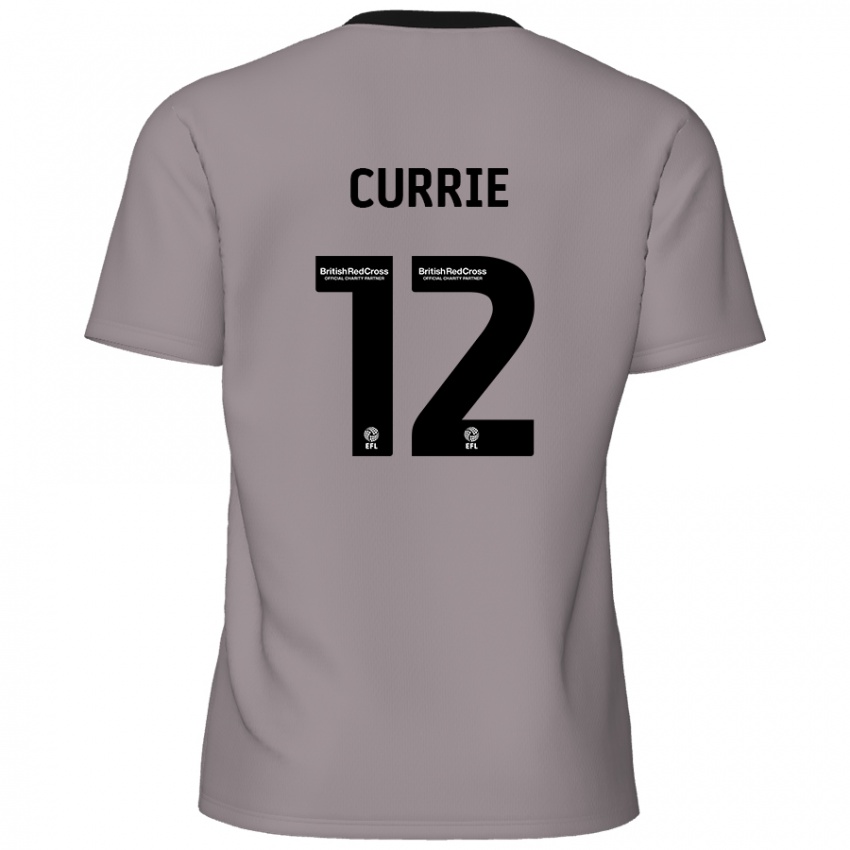 Homme Maillot Jack Currie #12 Gris Tenues Extérieur 2024/25 T-Shirt Belgique