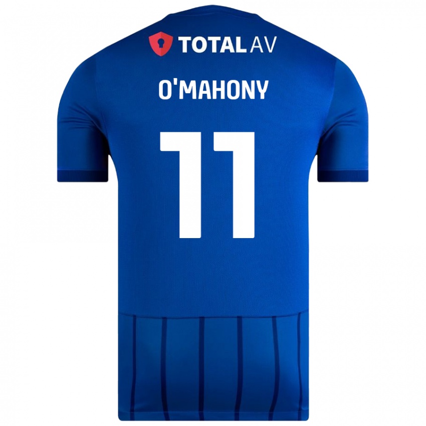 Femme Maillot Mark O'mahony #11 Bleu Tenues Domicile 2024/25 T-Shirt Belgique