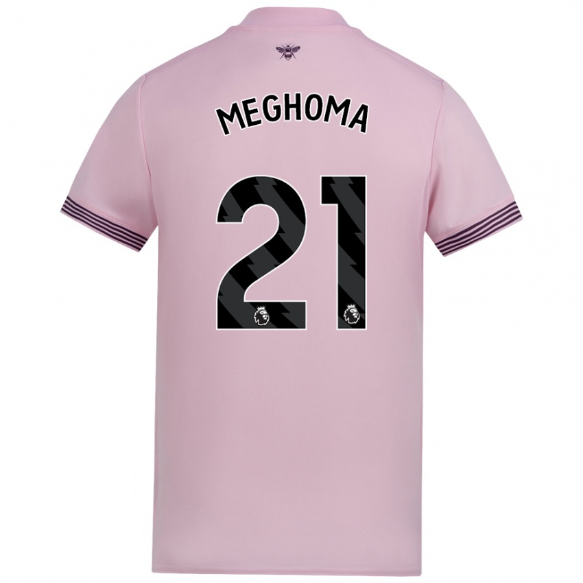 Femme Maillot Jayden Meghoma #21 Rose Tenues Extérieur 2024/25 T-Shirt Belgique