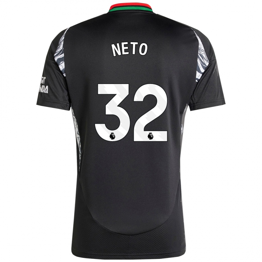 Damen Neto #32 Schwarz Auswärtstrikot Trikot 2024/25 T-Shirt Belgien