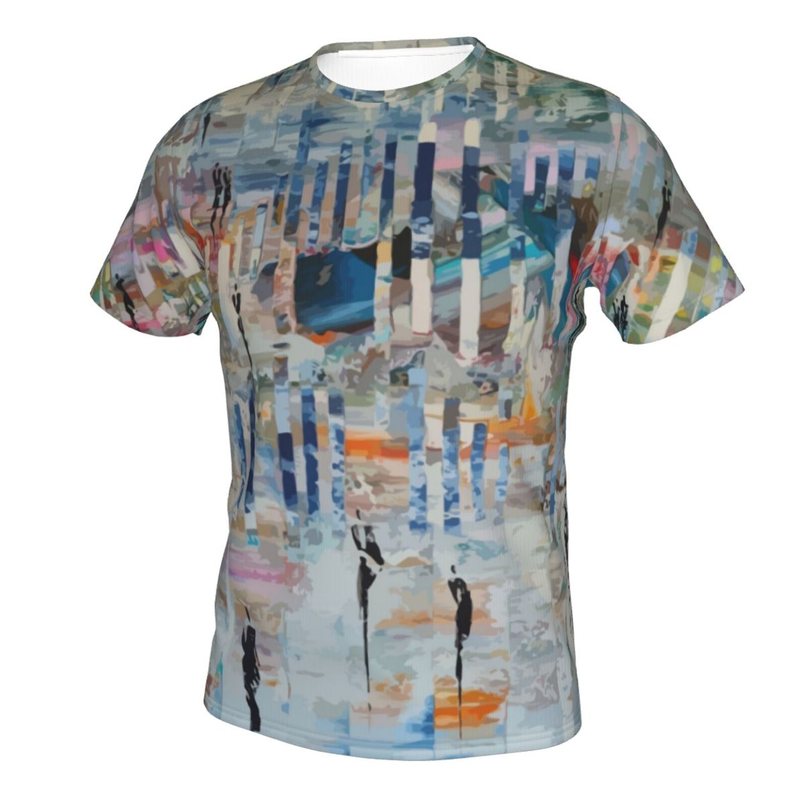 Loop In Een Abstracte Wereld Schilderelementen Klassiek België T-shirt